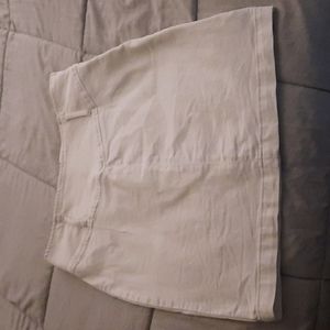 Free people off white fitted  skirt high waist zipper on side to close